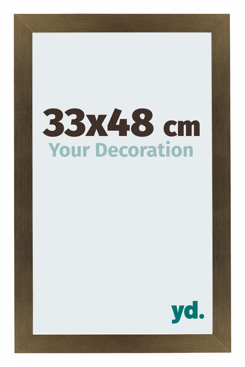 Mura MDF Bilderrahmen 33x48cm Bronze Dekor Vorne Messe | Yourdecoration.de