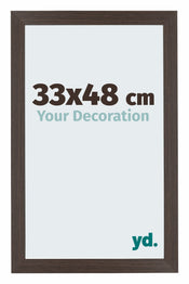 Mura MDF Bilderrahmen 33x48cm Eiche Dunkel Vorne Messe | Yourdecoration.de