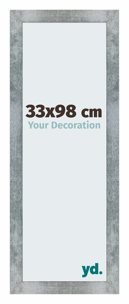 Mura MDF Bilderrahmen 33x98cm Eisen Gewischt Vorne Messe | Yourdecoration.de