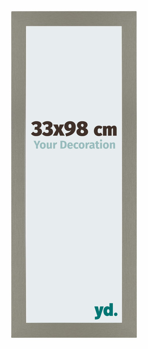 Mura MDF Bilderrahmen 33x98cm Grau Vorne Messe | Yourdecoration.de