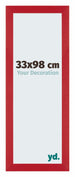 Mura MDF Bilderrahmen 33x98cm Rot Vorne Messe | Yourdecoration.de