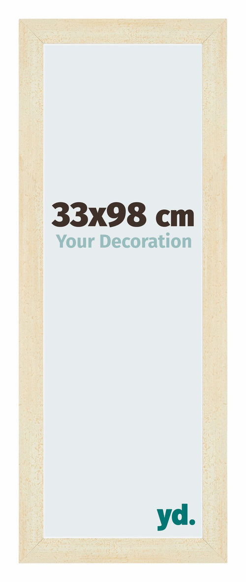 Mura MDF Bilderrahmen 33x98cm Sand Gewischt Vorne Messe | Yourdecoration.de