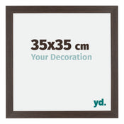 Mura MDF Bilderrahmen 35x35cm Eiche Dunkel Vorne Messe | Yourdecoration.de