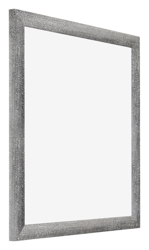 Mura MDF Bilderrahmen 35x35cm Grau Gewischt Vorne Schrag | Yourdecoration.de