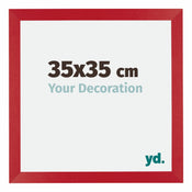 Mura MDF Bilderrahmen 35x35cm Rot Vorne Messe | Yourdecoration.de