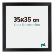 Mura MDF Bilderrahmen 35x35cm Schwarz Matt Vorne Messe | Yourdecoration.de