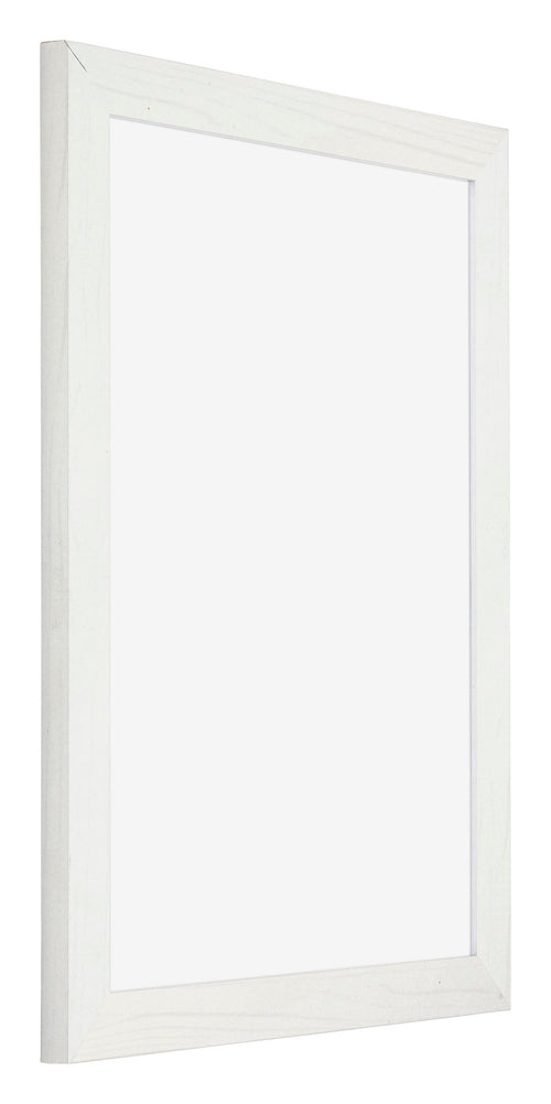 Mura MDF Bilderrahmen 36x48cm Weiss Gewischt Vorne Schrag | Yourdecoration.de