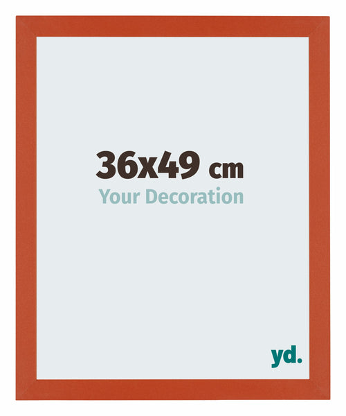 Mura MDF Bilderrahmen 36x49cm Orange Vorne Messe | Yourdecoration.de