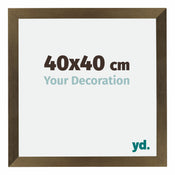 Mura MDF Bilderrahmen 40x40cm Bronze Dekor Vorne Messe | Yourdecoration.de