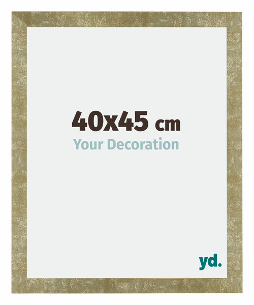 Mura MDF Bilderrahmen 40x45cm Gold Antik Vorne Messe | Yourdecoration.de