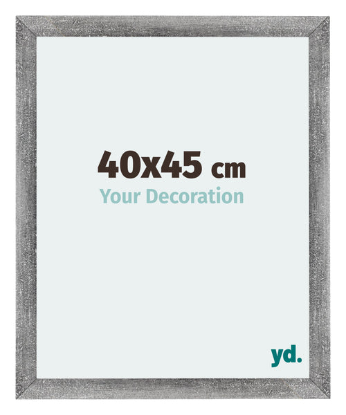 Mura MDF Bilderrahmen 40x45cm Grau Gewischt Vorne Messe | Yourdecoration.de