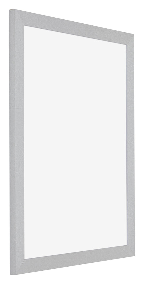 Mura MDF Bilderrahmen 40x45cm Silber Matt Vorne Schrag | Yourdecoration.de