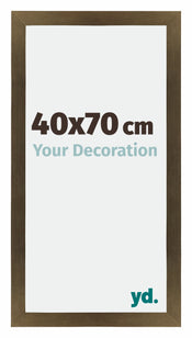 Mura MDF Bilderrahmen 40x70cm Bronze Dekor Vorne Messe | Yourdecoration.de