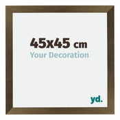 Mura MDF Bilderrahmen 45x45cm Bronze Dekor Vorne Messe | Yourdecoration.de