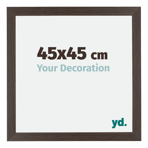 Mura MDF Bilderrahmen 45x45cm Eiche Dunkel Vorne Messe | Yourdecoration.de