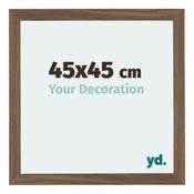 Mura MDF Bilderrahmen 45x45cm Nussbaum Dunkel Vorne Messe | Yourdecoration.de