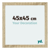 Mura MDF Bilderrahmen 45x45cm Sonoma Eiche Vorne Messe | Yourdecoration.de