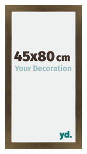 Mura MDF Bilderrahmen 45x80cm Bronze Dekor Vorne Messe | Yourdecoration.de