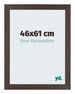 Mura MDF Bilderrahmen 46x61cm Eiche Dunkel Vorne Messe | Yourdecoration.de