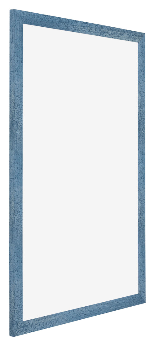 Mura MDF Bilderrahmen 48x67cm Hellblau Gewischt Vorne Schrag | Yourdecoration.de