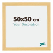 Mura MDF Bilderrahmen 50x50cm Buche Dekor Vorne Messe | Yourdecoration.de