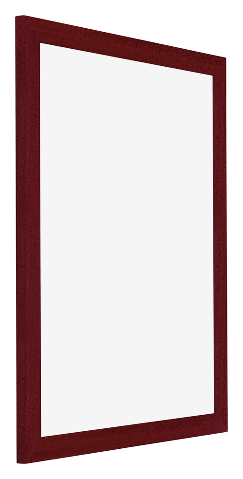 Mura MDF Bilderrahmen 50x65cm Weinrot Gewischt Vorne Schrag | Yourdecoration.de