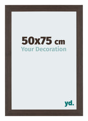 Mura MDF Bilderrahmen 50x75cm Eiche Dunkel Vorne Messe | Yourdecoration.de