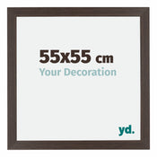 Mura MDF Bilderrahmen 55x55cm Eiche Dunkel Vorne Messe | Yourdecoration.de