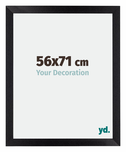 Mura MDF Bilderrahmen 56x71cm Schwarz Matt Vorne Messe | Yourdecoration.de