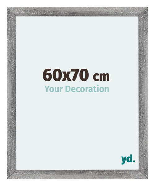 Mura MDF Bilderrahmen 60x70cm Grau Gewischt Vorne Messe | Yourdecoration.de