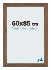 Mura MDF Bilderrahmen 60x85cm Nussbaum Dunkel Vorne Messe | Yourdecoration.de