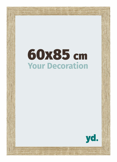 Mura MDF Bilderrahmen 60x85cm Sonoma Eiche Vorne Messe | Yourdecoration.de