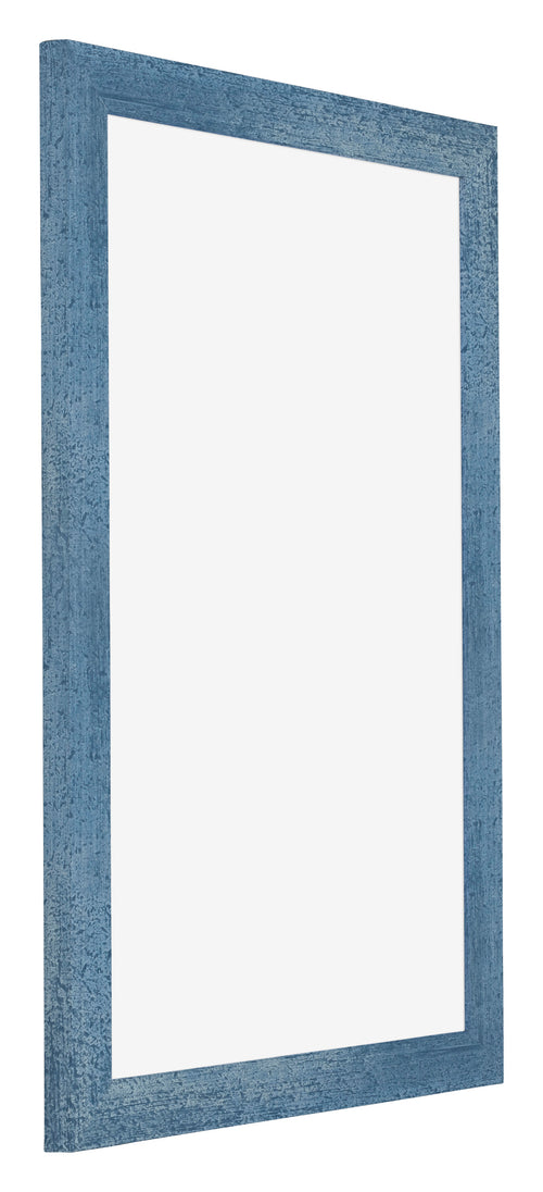 Mura MDF Bilderrahmen 60x90cm Hell Blau Geveegd Vorne Schrag | Yourdecoration.de