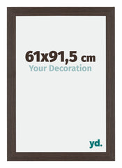 Mura MDF Bilderrahmen 61x91 5cm Eiche Dunkel Vorne Messe | Yourdecoration.de