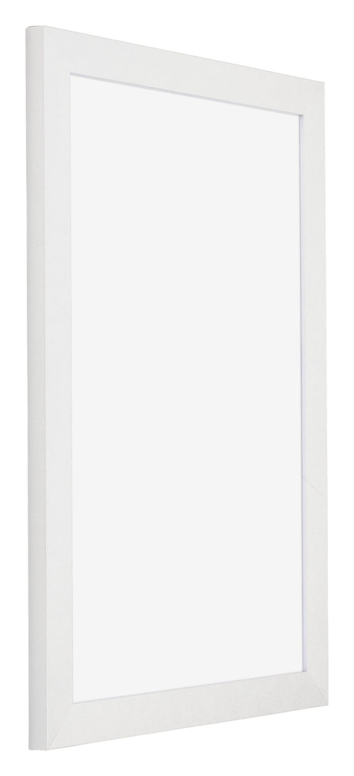 Mura MDF Bilderrahmen 62x93cm Weiss Hochglanz Vorne Schräg | Yourdecoration.de