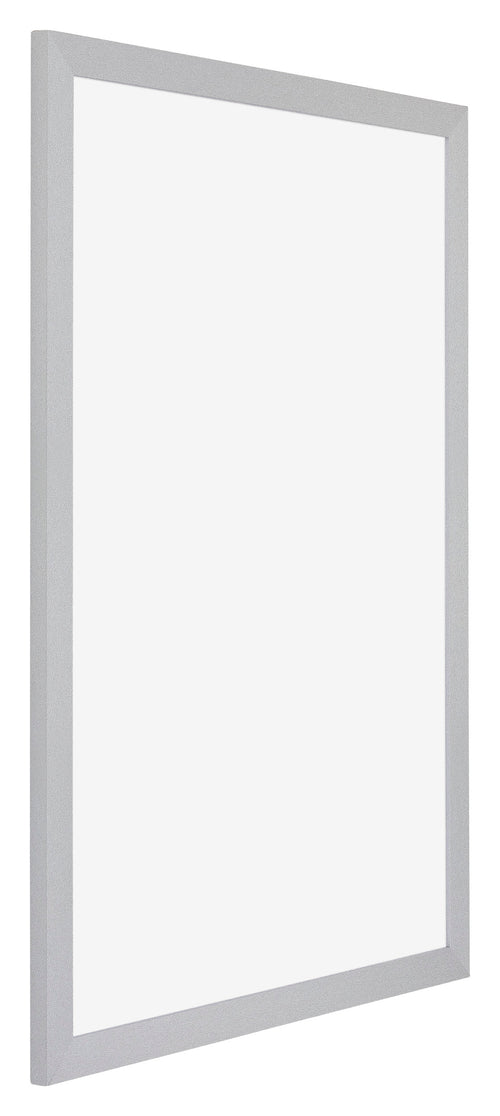 Mura MDF Bilderrahmen 67x98cm Silber Matt Vorne Schrag | Yourdecoration.de