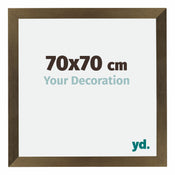 Mura MDF Bilderrahmen 70x70cm Bronze Dekor Vorne Messe | Yourdecoration.de