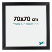 Mura MDF Bilderrahmen 70x70cm Schwarz Matt Vorne Messe | Yourdecoration.de