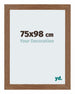 Mura MDF Bilderrahmen 75x98cm Eiche Rustikal Vorne Messe | Yourdecoration.de