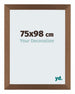 Mura MDF Bilderrahmen 75x98cm Kupfer Dekor Vorne Messe | Yourdecoration.de