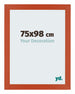 Mura MDF Bilderrahmen 75x98cm Orange Vorne Messe | Yourdecoration.de