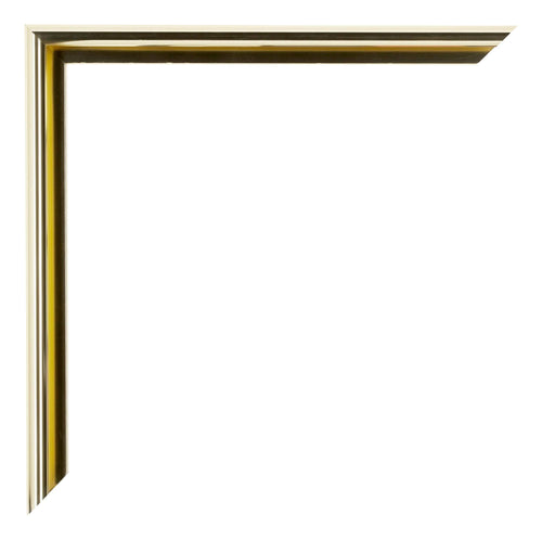 New York Aluminium Bilderrahmen 18x24cm Gold Glanz Detail Ecke | Yourdecoration.de