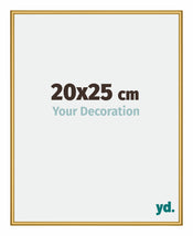 New York Aluminium Bilderrahmen 20x25cm Gold Glanz Vorne Messe | Yourdecoration.de