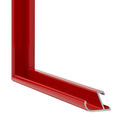 New York Aluminium Bilderrahmen 20x25cm Rot Ferrari Detail Querschnitt | Yourdecoration.de