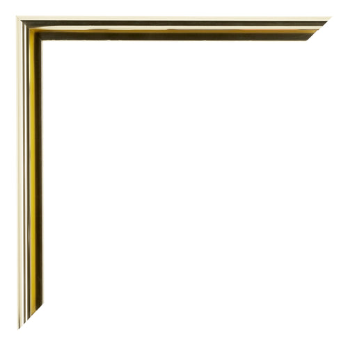 New York Aluminium Bilderrahmen 20x30cm Gold Glanz Detail Ecke | Yourdecoration.de