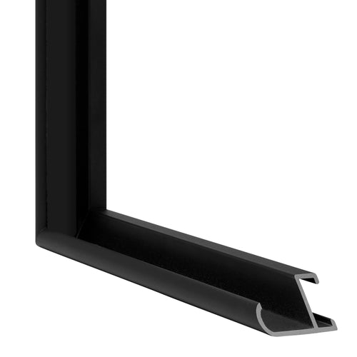 New York Aluminium Bilderrahmen 21x30 Schwarz Matt Detail Querschnitt | Yourdecoration.de