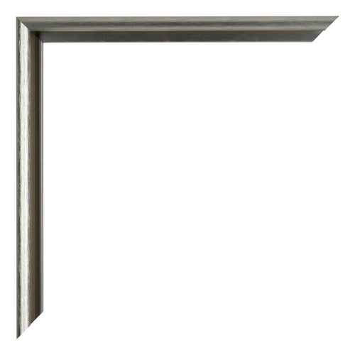 New York Aluminium Bilderrahmen 25x25cm Mercury Struktur Detail Ecke | Yourdecoration.de