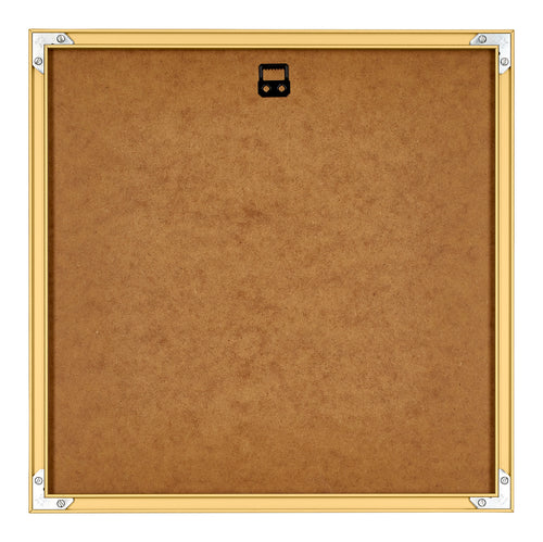 New York Aluminium Bilderrahmen 30x30cm Gold Glanz Rucksteite | Yourdecoration.de