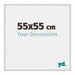 New York Aluminium Bilderrahmen 55x55cm Silber Matt Vorne Messe | Yourdecoration.de