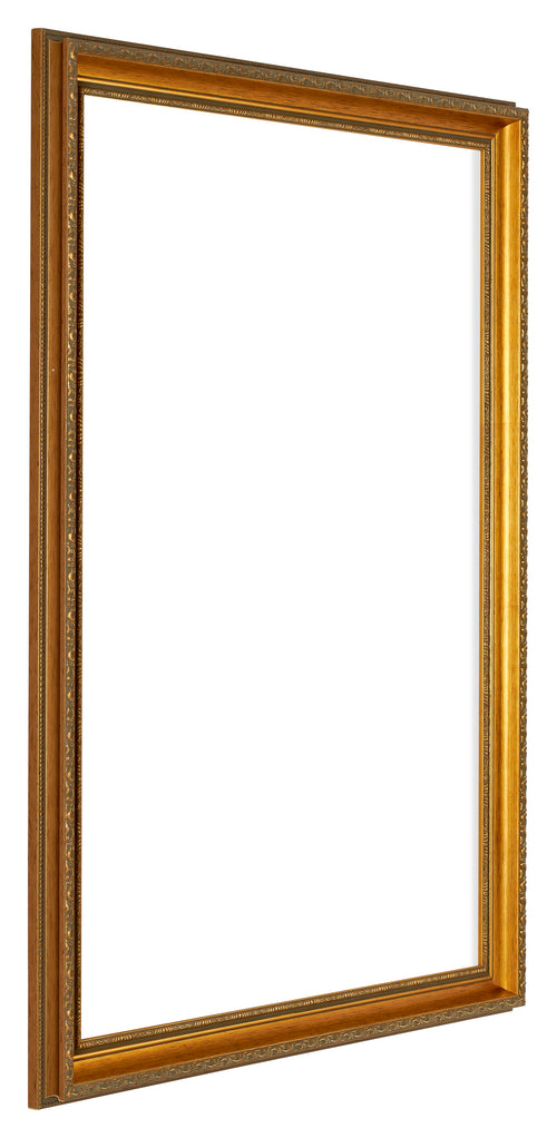 Oxford Holz Bilderrahmen 30x42cm Gold Antik Vorne Schrag | Yourdecoration.de